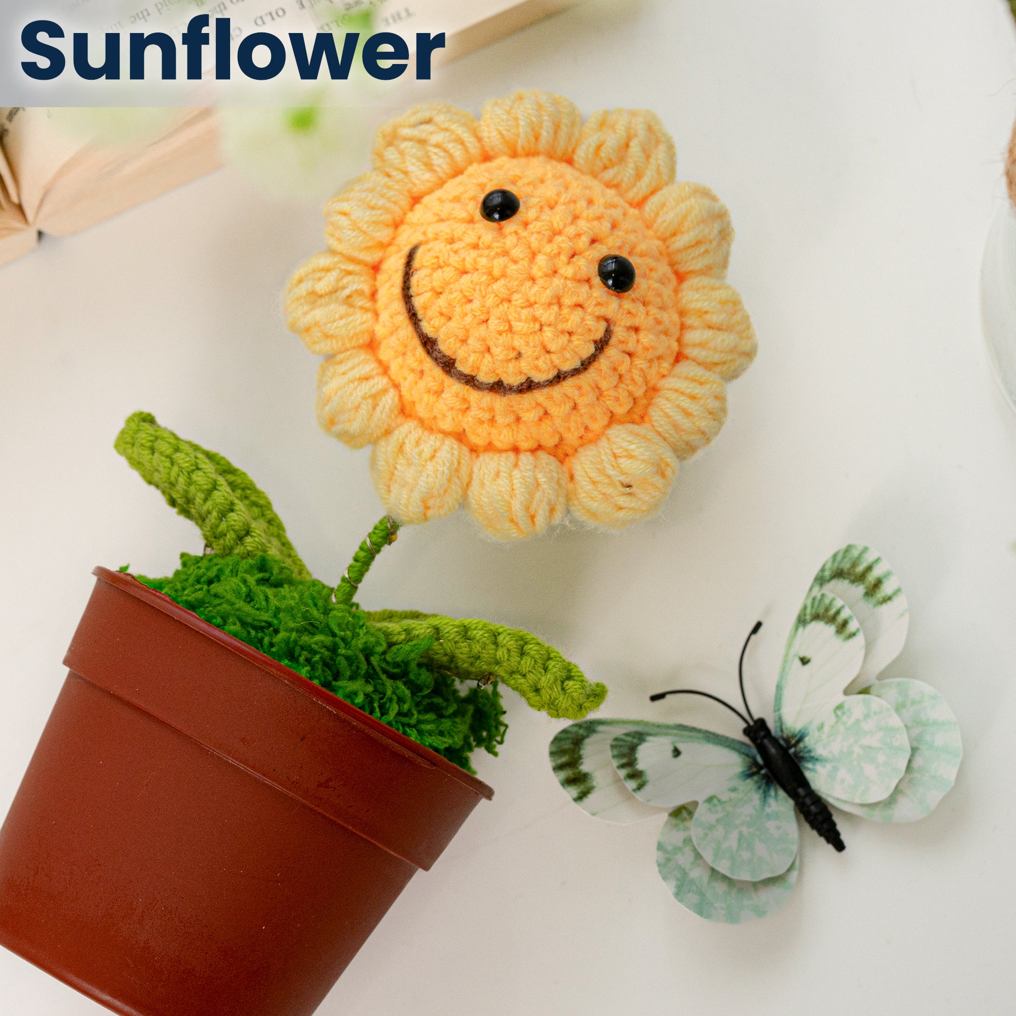 A Friend Is God's Way - Personalized Crochet Flower Lamp