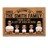A Lot Of Kids In This House - Personalized Doormat