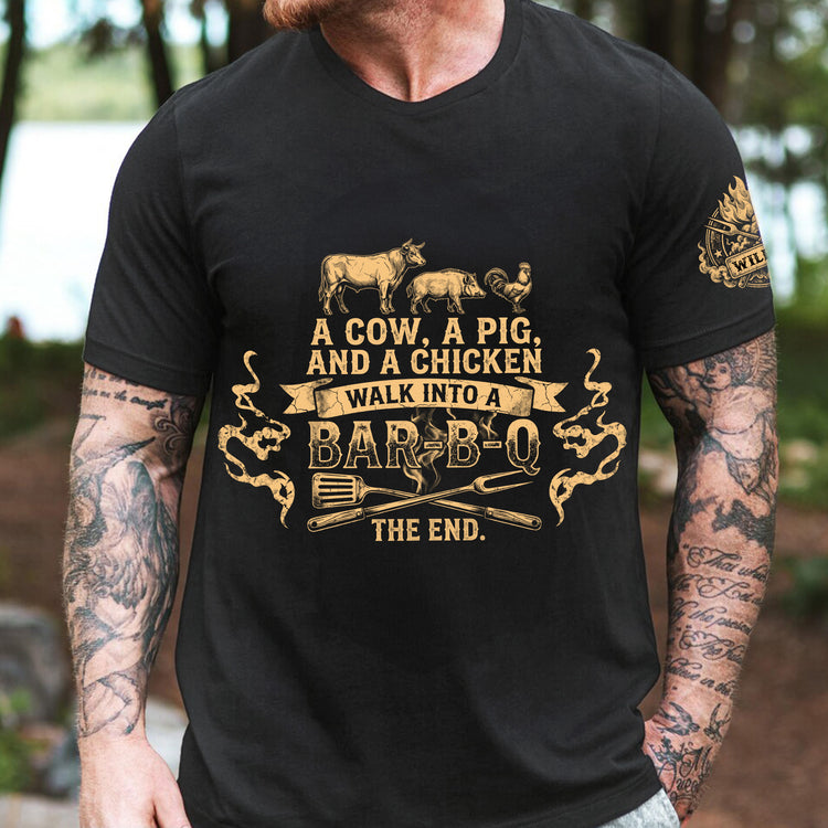 A-Cow,-A-Pig-And-A-Chicken-Walk-Into-A-Bar-B-Q-Funny-Bbq-Lover-Gifts-For-Men-Personalized-Shirt-3