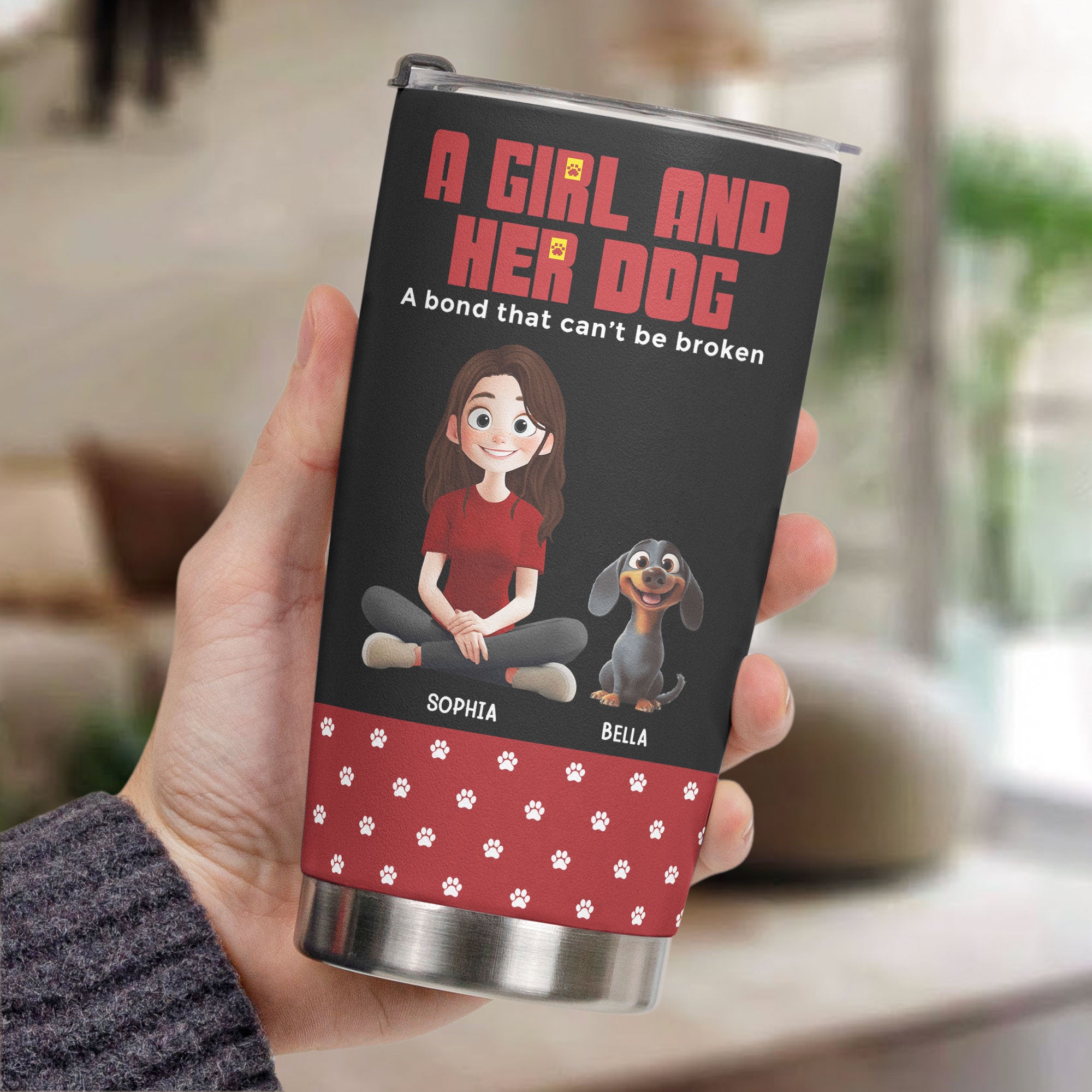 A-Girl-And-Her-Dog-A-Bond-That-Can'T-Be-Broken-Personalized-Tumbler-3