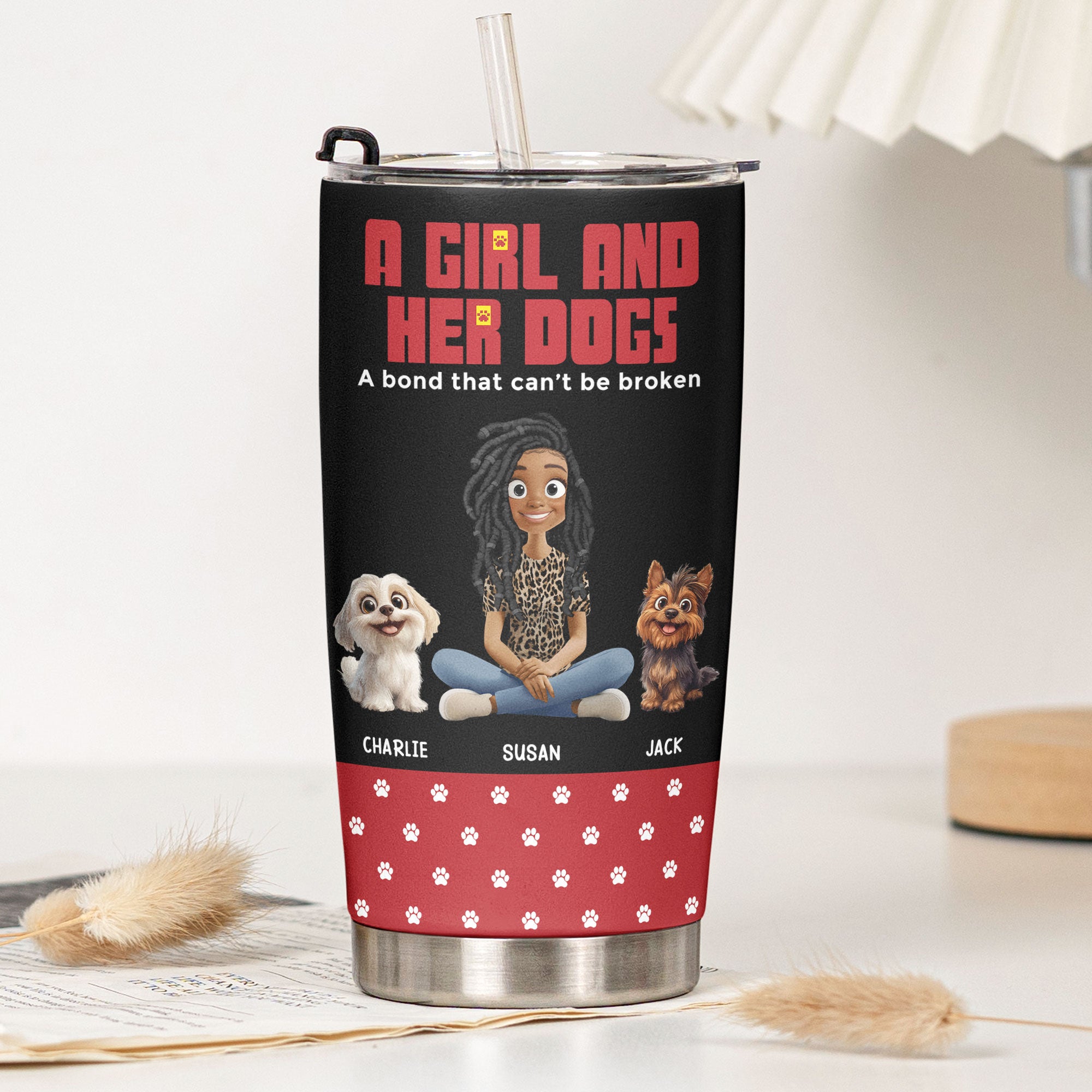 A-Girl-And-Her-Dog-A-Bond-That-Can'T-Be-Broken-Personalized-Tumbler-4