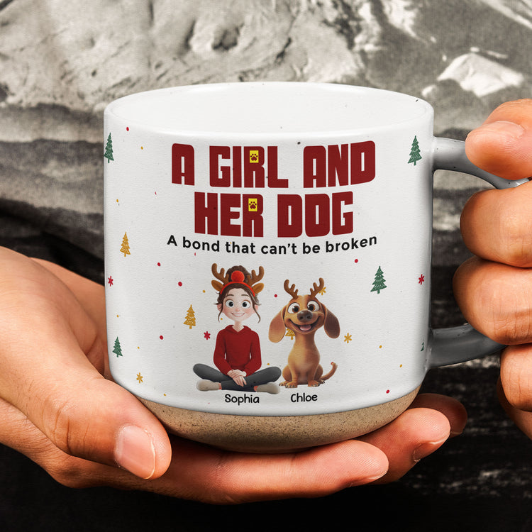 A-Girl-And-Her-Dogs-A-Bond-That-Can'T-Be-Broken,-Gift-For-Dog-Lover-Cozy-Cup-Personalized-Mug-2