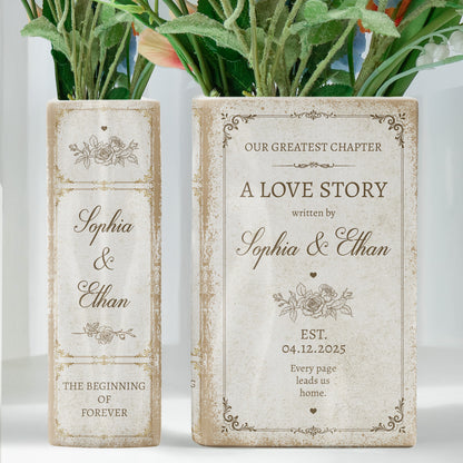 A-Love-Story-Written-By-Gifts-For-Newlywed-Couples-Ceramic-Book-Personalized-Vase-5