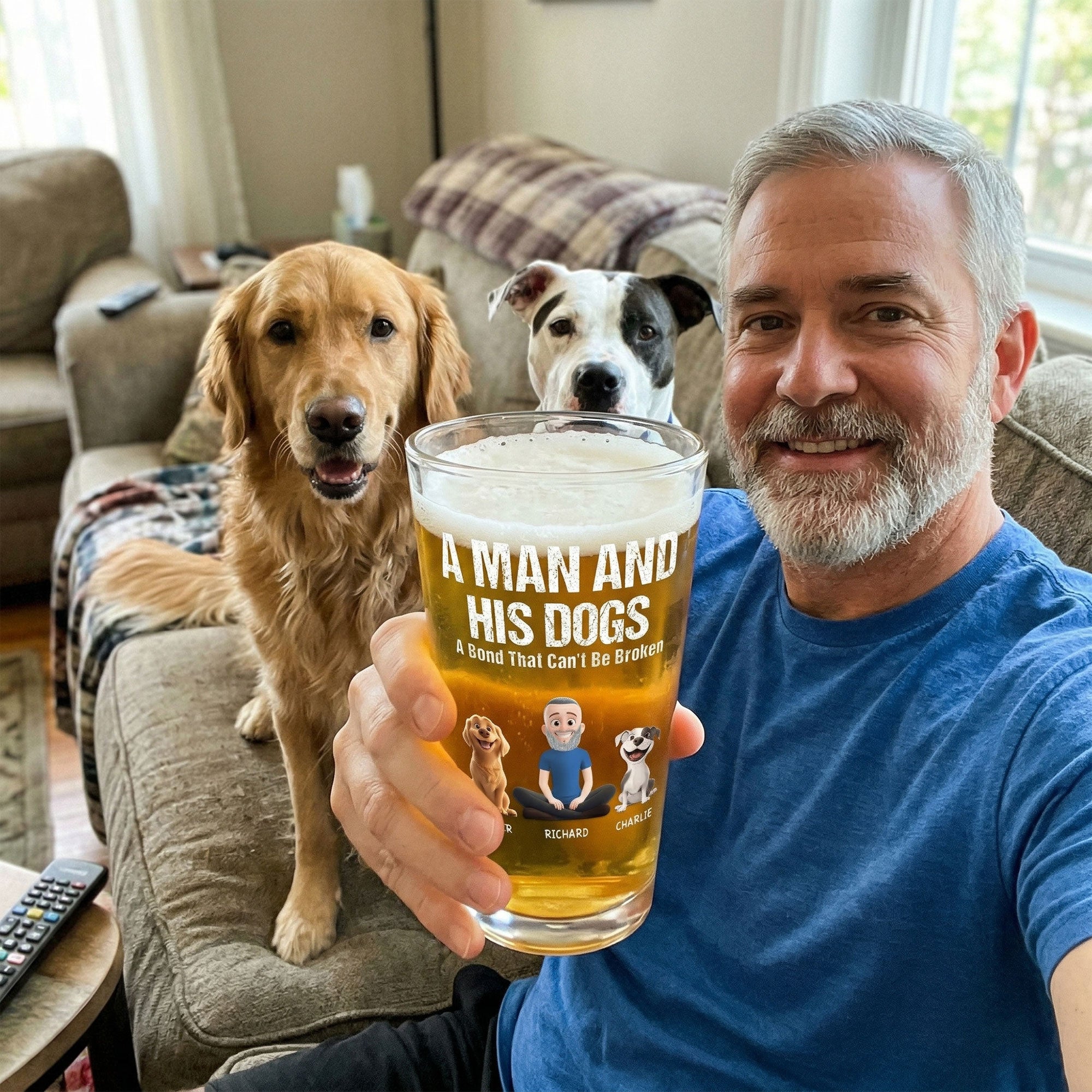 A-Man-And-His-Dog-Cat-A-Bond-Can'T-Be-Broken-Personalized-Beer-Glass-3