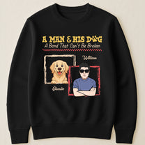 A-Man-&-His-Dogs-A-Bond-That-Can'T-Be-Broken-Personalized-Shirt-3