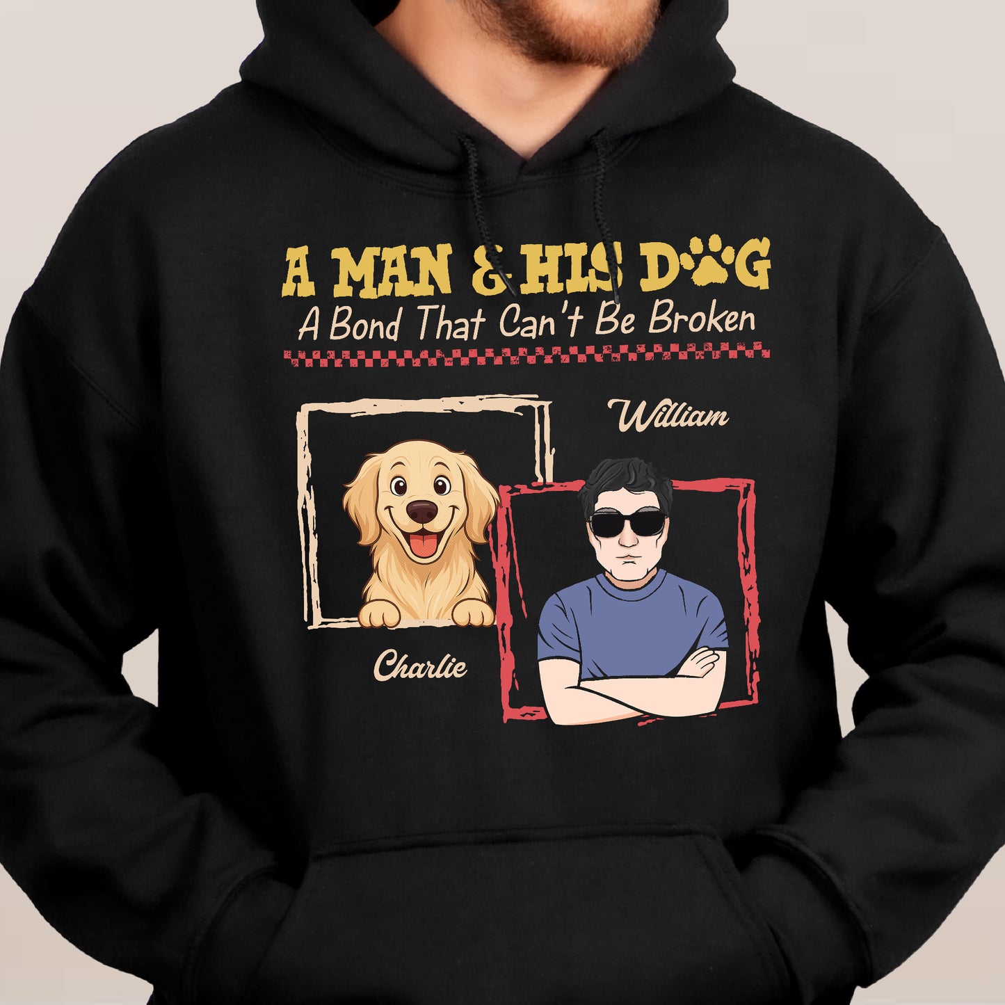 A-Man-&-His-Dogs-A-Bond-That-Can'T-Be-Broken-Personalized-Shirt-6