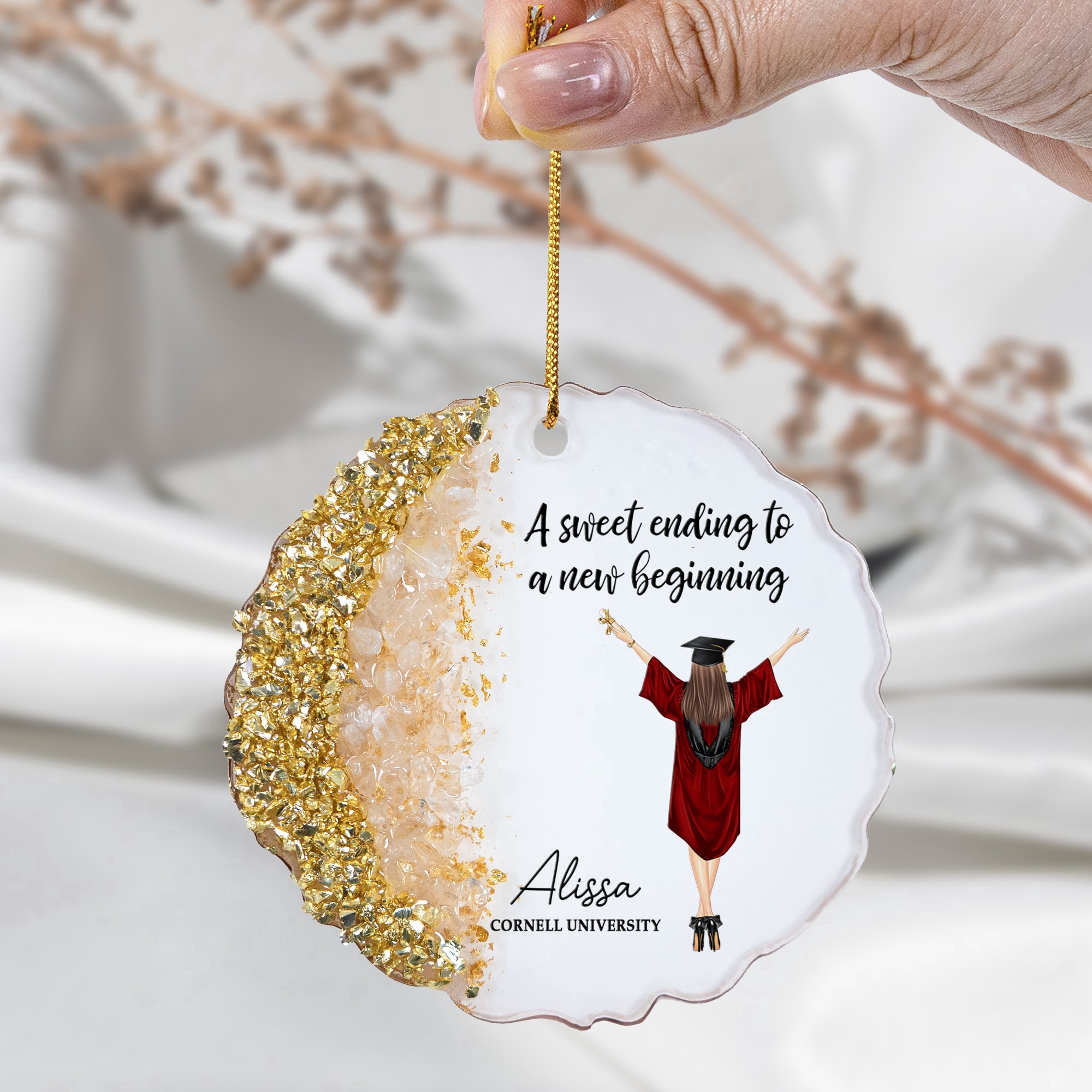 A_Sweet_Ending_To_A_New_Beginning_Personalized_Resin_Ornament_2