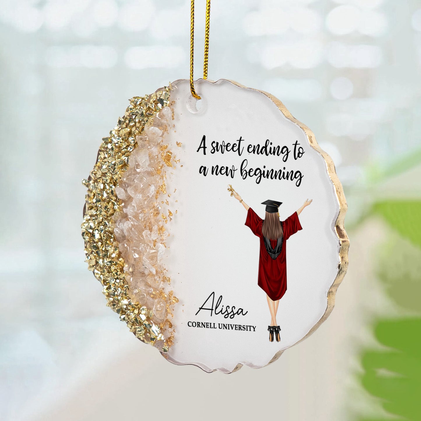 A_Sweet_Ending_To_A_New_Beginning_Personalized_Resin_Ornament_3