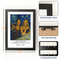 A-True Friendship Gift For Friend - Personalized Hidden Key Holder Photo Frame 6