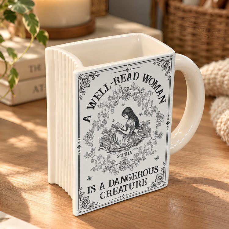 A-Well-Read-Woman-Is-A-Dangerous-Creature-Personalized-Mug-4