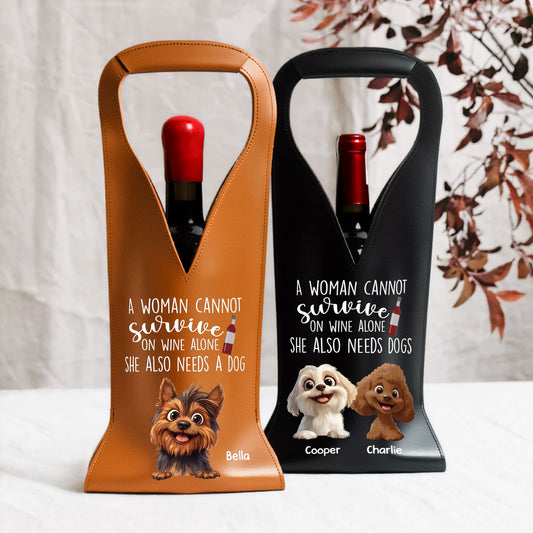 A-Woman-Cannot-Survive-On-Wine-Alone-Personalized-Leather-Wine-Bag-1