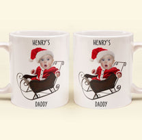 Adorable Baby Santa - Personalized Photo Mug