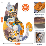 Adorable Cat-Shaped Puzzle For Kids, Cat Lovers - Cat Puzzle