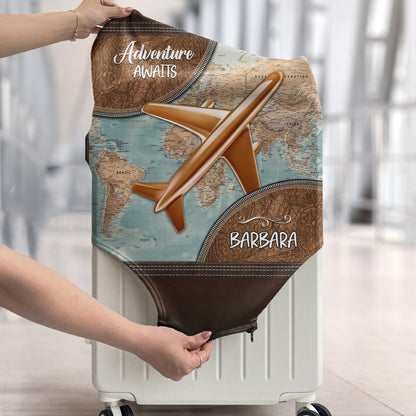 Adventure Awaits - Personalized Luggage Cover