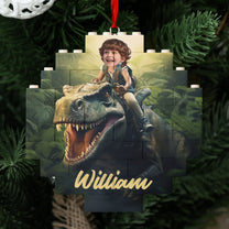 Adventure Boy - Christmas Gift For Son, Grandson, Kids - Personalized Buildable Christmas Photo Ornament