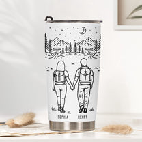 Adventure_Partners_For_Life_Camping_Personalized_20oz_Leather_Wrapped_Tumbler_2