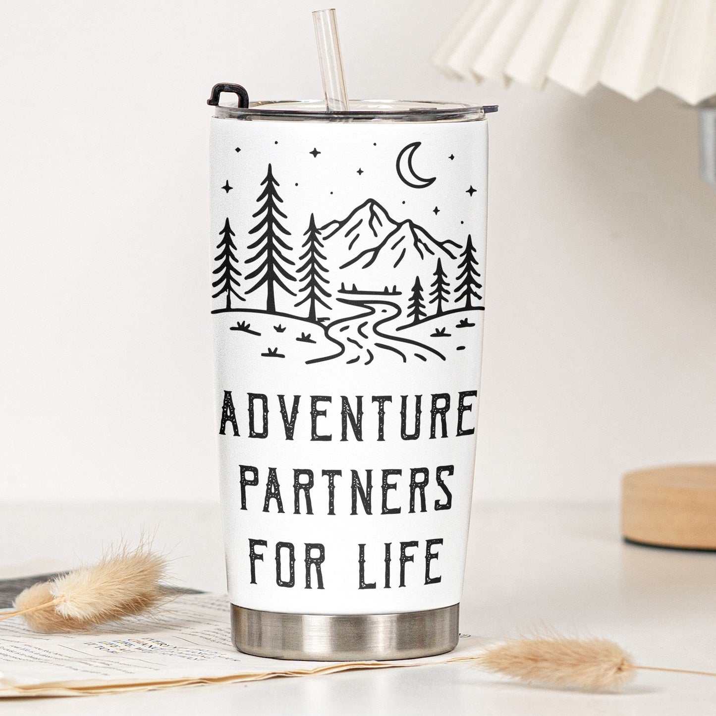 Adventure_Partners_For_Life_Camping_Personalized_20oz_Leather_Wrapped_Tumbler_5