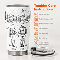 Adventure_Partners_For_Life_Camping_Personalized_20oz_Leather_Wrapped_Tumbler_6