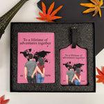 Adventures Together - Personalized Passport Cover And Luggage Tag Travel Set