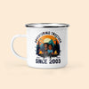 Adventuring Together Since - Personalized Enamel Mug