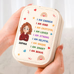 Affirmation Cute Cartoon - Custom Makeup Box With LED Mirror