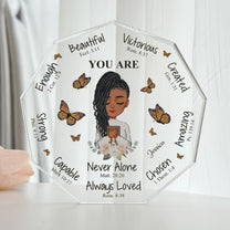 Affirmation Gift God Says You Are New Version - Personalized Acrylic Plaque