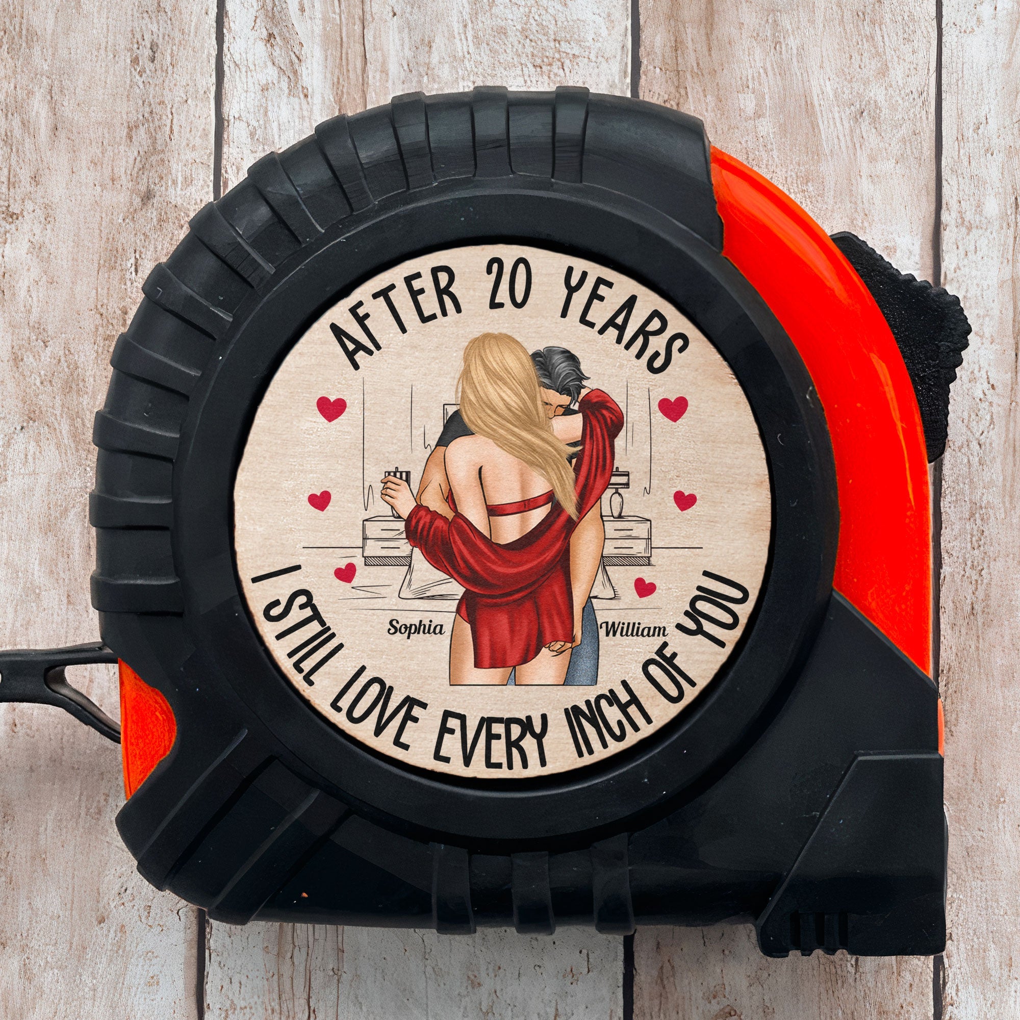 After All Years I Still Love Every Inch Of You - Personalized Tape Mea ...