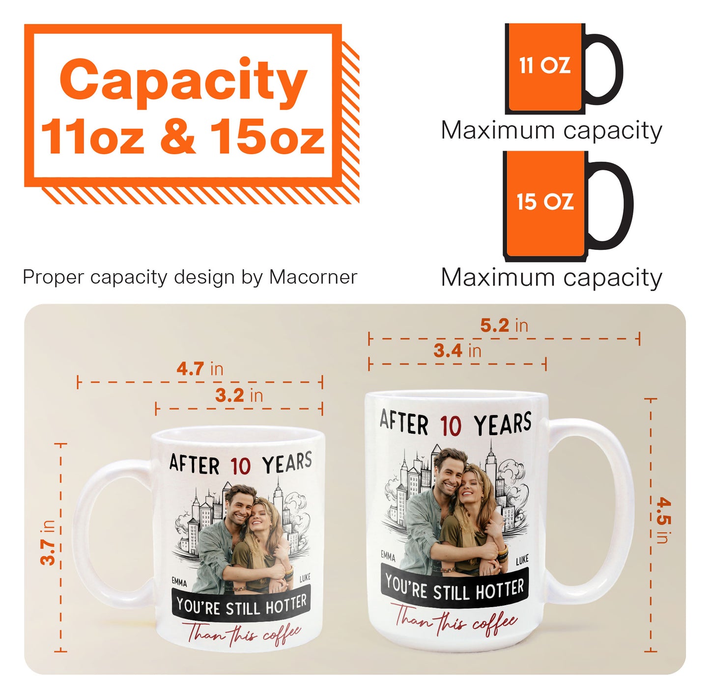 After Years You're Still Hotter Than This Coffee - Personalized Photo Mug