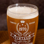 Aged To Perfection - Personalized Pilsner Glass