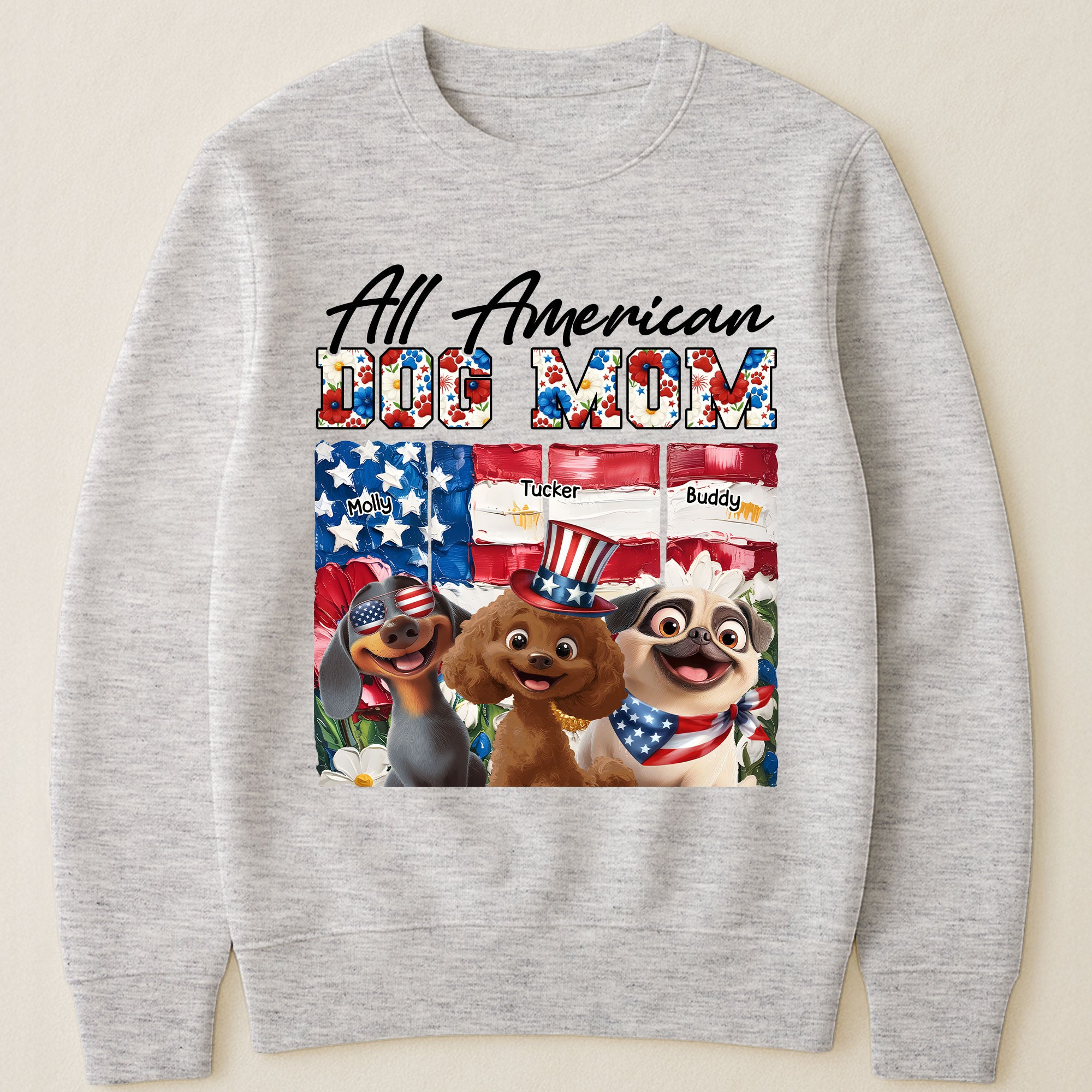 All American Dog Mom- Personalized Shirt