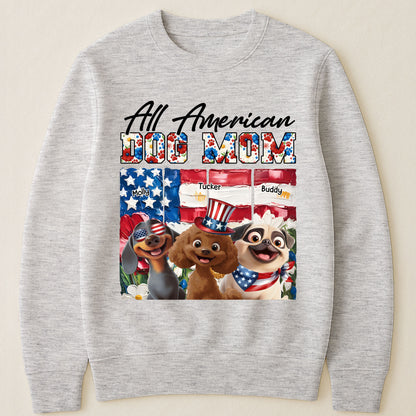 All American Dog Mom- Personalized Shirt