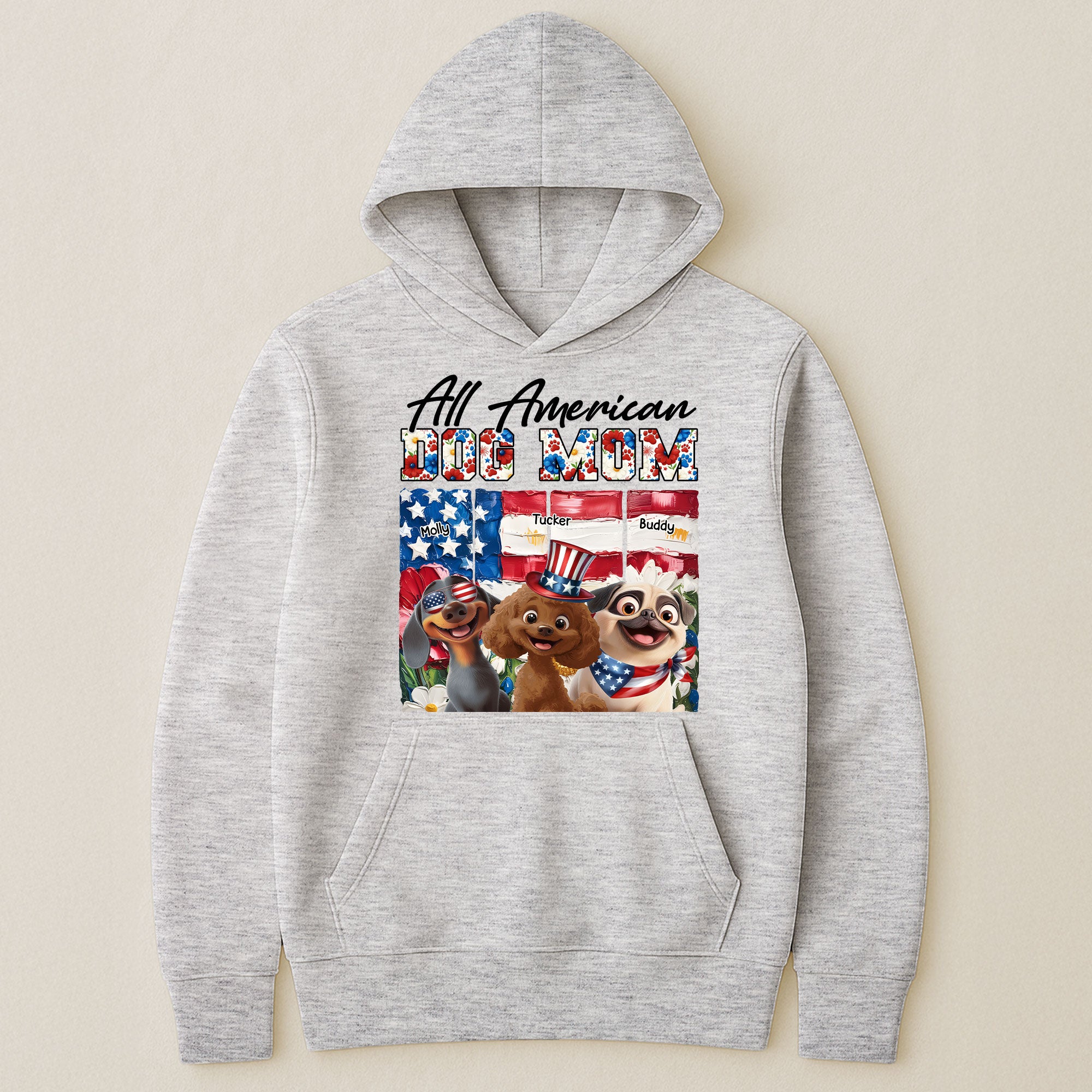 All American Dog Mom- Personalized Shirt