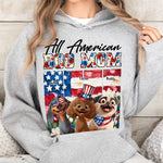 All American Dog Mom- Personalized Shirt