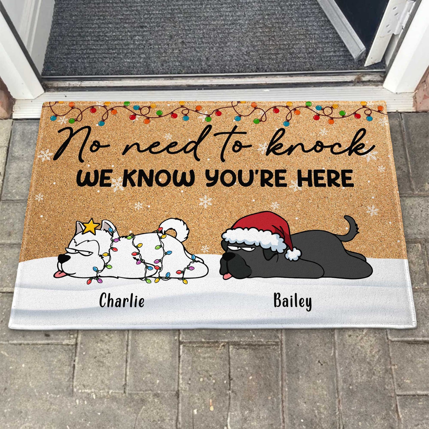 All Guests Must Be Approved By The Dogs - Personalized Doormat