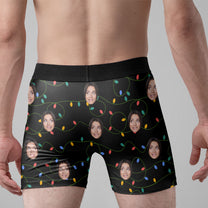 All I Want For Christmas Is You...Naked - Personalized Photo Men's Boxer Briefs