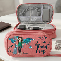 All My Travel Crap - Personalized Cable Bag