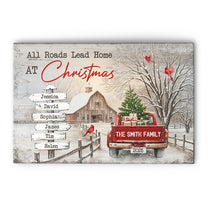 All Roads Lead Home At Christmas - Personalized Poster/Canvas