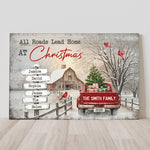 All Roads Lead Home At Christmas - Personalized Poster/Canvas