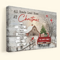 All Roads Lead Home At Christmas - Personalized Poster/Canvas
