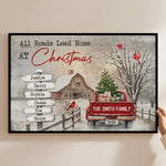 All Roads Lead Home At Christmas - Personalized Poster/Canvas