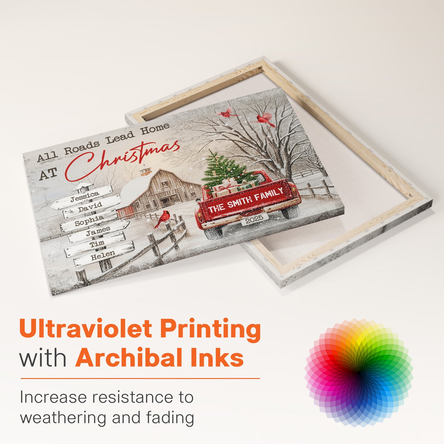 All Roads Lead Home At Christmas - Personalized Poster/Canvas