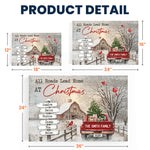 All Roads Lead Home At Christmas - Personalized Poster/Canvas