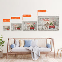All Roads Lead Home At Christmas - Personalized Poster/Canvas