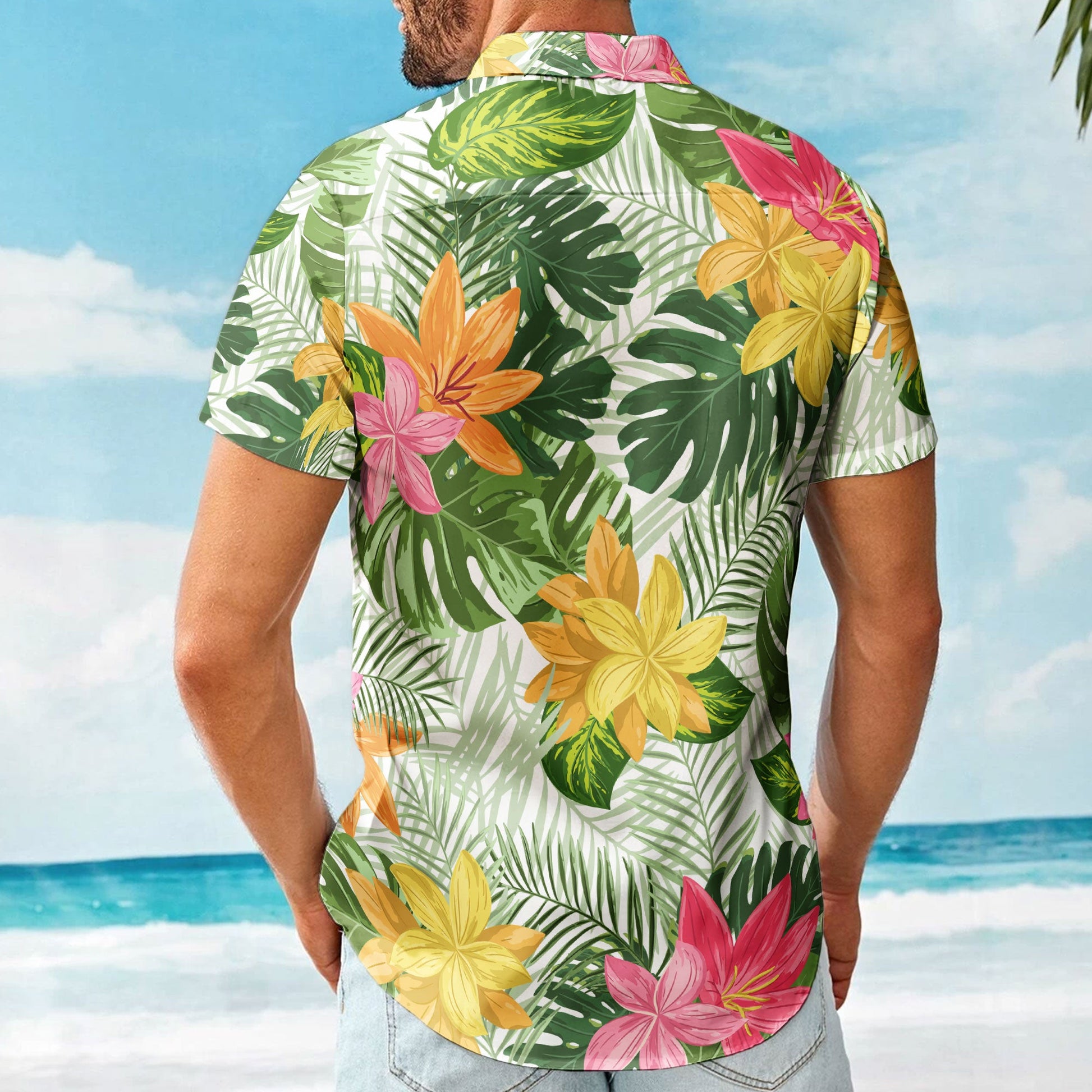 Aloha Funny Abs With Tropical Flowers - Custom Hawaiian Shirts – Macorner