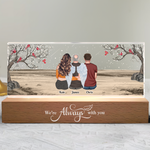 Although You Cannot See Me I'm Always With You - Personalized LED Night Light