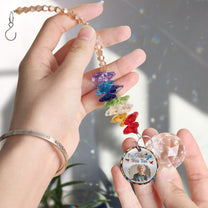 Always Here With You Rainbow - Personalized Photo Ball Prism Suncatcher