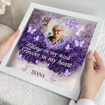 Always On My Mind Forever In My Heart - Personalized Photo Flower Shadow Box