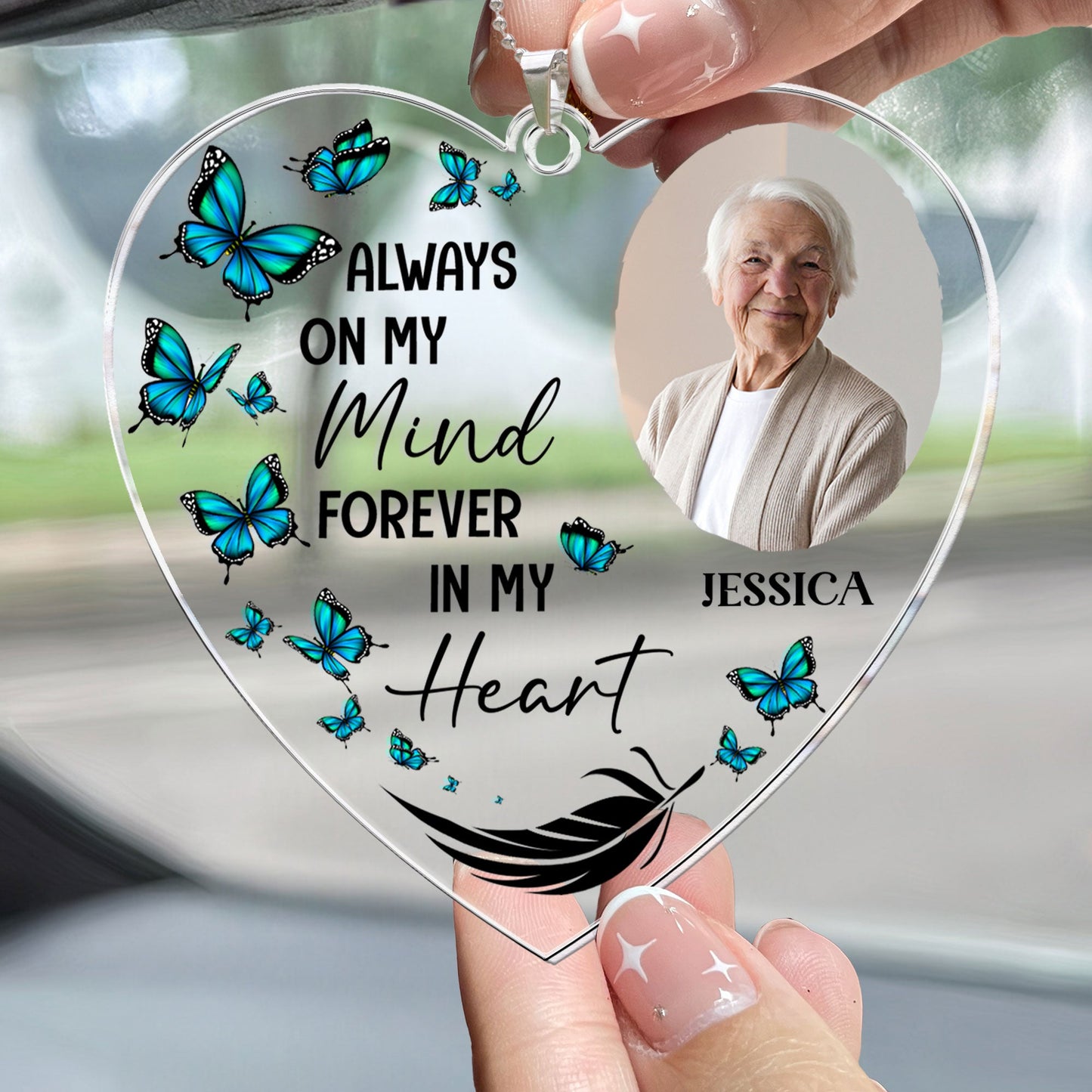 Always On My Mind - Personalized Car Photo Ornament