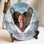 Always On Our Minds Forever In Our Hearts - Personalized Photo Ceramic Plate