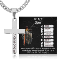 Always Remember To Pray On It, Pray Over It & Pray Through It - Personalized Cross Necklace With Card